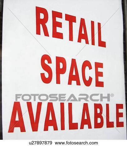Stock Photo - Retail space available sign. Fotosearch