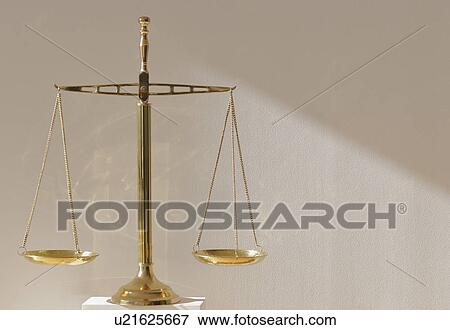 Scale of justice View Large Photo Image Stock Photo - Scale of justice. Fotosearch