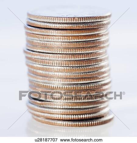 Stock Photo - Stacks of coins. Fotosearch