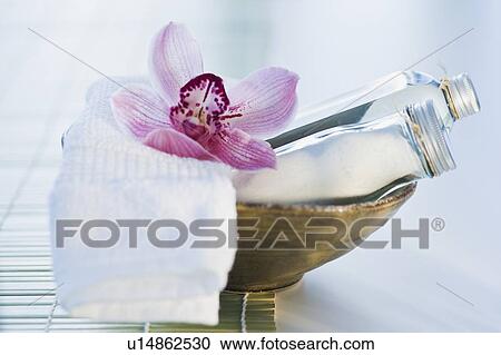Tropical flower and spa elements View Large Photo Image Stock Image - Tropical flower and spa elements. Fotosearch