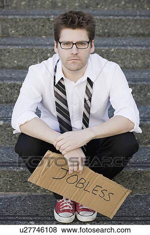 Unemployed businessman View Large Photo Image Stock Photo - Unemployed businessman. Fotosearch