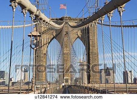 Picture - Urban bridge and cityscape. Fotosearch