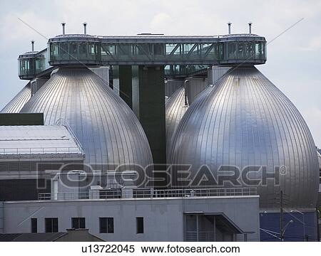 Water treatment tanks View Large Photo Image Stock Photography - Water treatment tanks. Fotosearch
