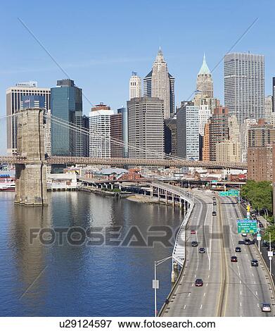 Stock Photo - Waterfront cityscape. Fotosearch