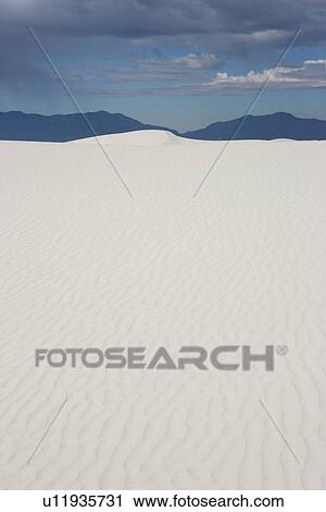 Stock Image - White sand dunes. Fotosearch