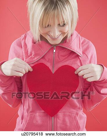 Woman listening to music with headphones View Large Photo Image Stock Photo - Woman listening to music with headphones. Fotosearch