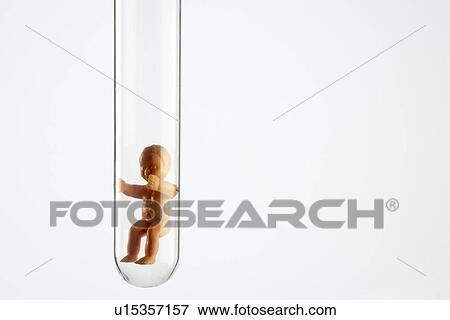 Baby Figurine In A Test Tube View Large Photo Image Stock Photo - Baby Figurine In A Test Tube. Fotosearch
