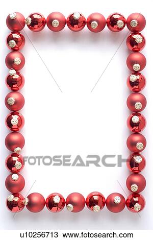 Border Made From Red Baubles Against White Background View Large Photo Image Stock Image - Border Made From Red Baubles Against White Background. Fotosearch