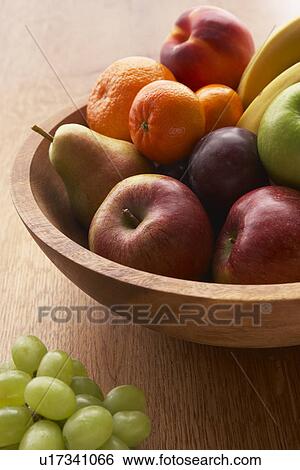 Bowl Filled With A Variety Of Fresh Fruits View Large Photo Image Stock Photograph - Bowl Filled With A Variety Of Fresh Fruits. Fotosearch