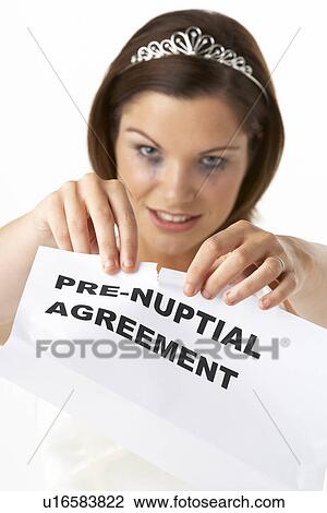 Bride Tearing Up Pre-Nuptial Agreement View Large Photo Image Stock Image - Bride Tearing Up Pre-Nuptial Agreement. Fotosearch
