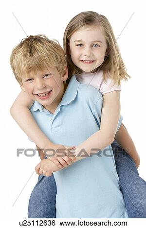 Brother And Sister Playing And Smiling View Large Photo Image Stock Photograph - Brother And Sister Playing And Smiling. Fotosearch