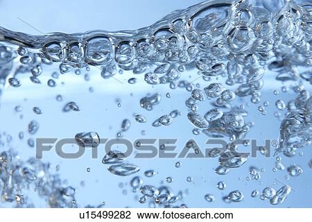 Stock Image - Bubbles In Clear Water. Fotosearch