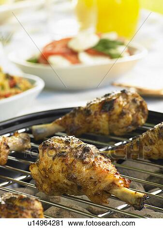 Chicken Cooking On A Grill View Large Photo Image Stock Image - Chicken Cooking On A Grill. Fotosearch