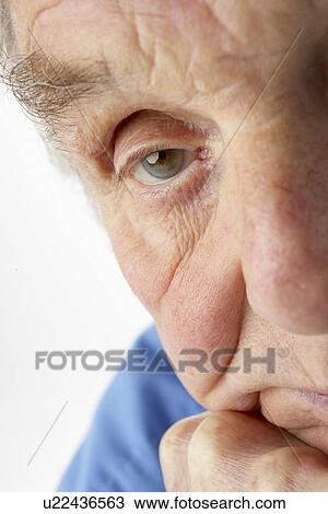 Close-up of senior man View Large Photo Image Stock Image - Close-up of senior man. Fotosearch