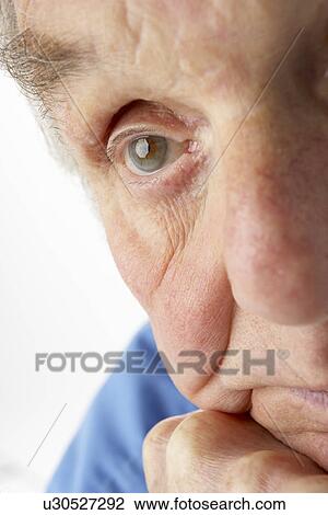 Close-up of senior man View Large Photo Image Stock Image - Close-up of senior man. Fotosearch