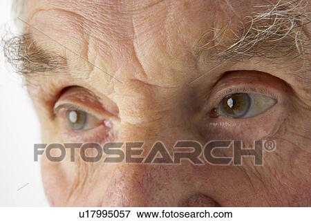 Close-up of senior man View Large Photo Image Stock Photo - Close-up of senior man. Fotosearch