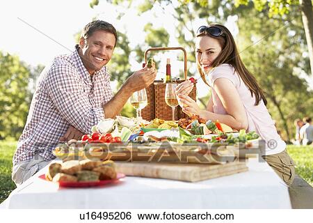Couple Eating An Al Fresco Meal View Large Photo Image Stock Photograph - Couple Eating An Al Fresco Meal. Fotosearch