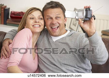 Couple With Video Camera View Large Photo Image Stock Photograph - Couple With Video Camera. Fotosearch