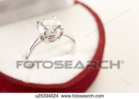 Diamond Engagement In Heart Shaped Ring Box View Large Photo Image Picture - Diamond Engagement In Heart Shaped Ring Box. Fotosearch