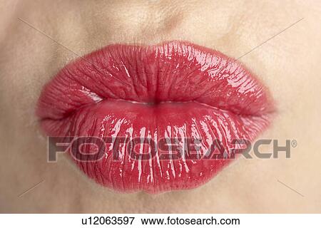 Extreme Close-Up Of Middle Aged Woman's Lips View Large Photo Image Stock Photo - Extreme Close-Up Of Middle Aged Woman's Lips. Fotosearch