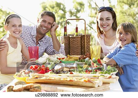 Family Dining Al Fresco View Large Photo Image Stock Image - Family Dining Al Fresco. Fotosearch