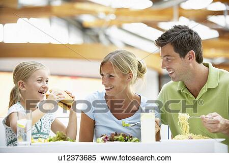Family Having Lunch Together At The Mall View Large Photo Image Stock Photography - Family Having Lunch Together At The Mall. Fotosearch