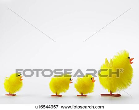 Stock Photo - Family Of Easter Chicks. Fotosearch