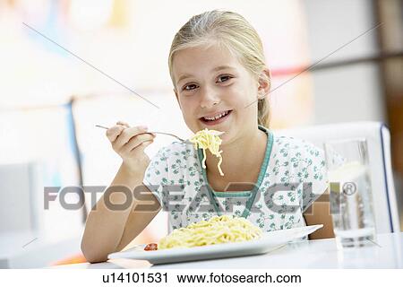 Girl Eating Lunch At A Cafe View Large Photo Image Stock Image - Girl Eating Lunch At A Cafe. Fotosearch