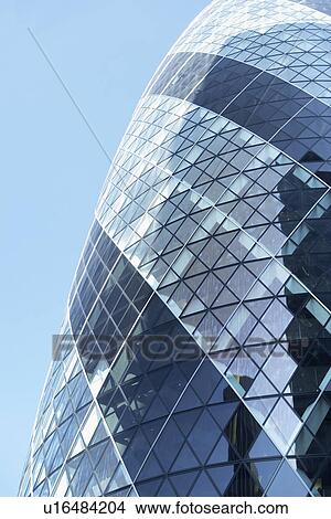 Picture - Glass Exterior Of Swiss Re Tower, London, England. Fotosearch