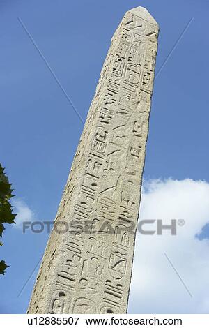 Low Angle View Of Cleopatra's Needle In London, England View Large Photo Image Stock Photo - Low Angle View Of Cleopatra's Needle In London, England. Fotosearch