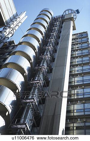 Low Angle View Of The Lloyd's Building In London, England View Large Photo Image Stock Photograph - Low Angle View Of The Lloyd's Building In London, England. Fotosearch