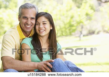 Man And His Teenage Daughter View Large Photo Image Stock Photo - Man And His Teenage Daughter. Fotosearch