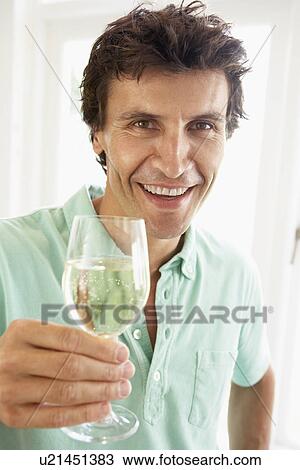 Man Drinking A Glass Of White Wine View Large Photo Image Stock Image - Man Drinking A Glass Of White Wine. Fotosearch