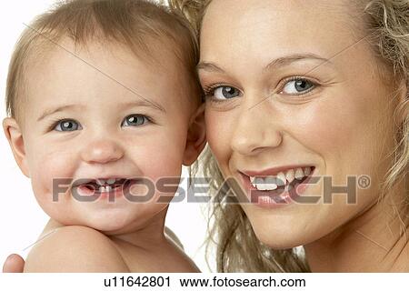 Mother And Child Smiling View Large Photo Image Stock Image - Mother And Child Smiling. Fotosearch