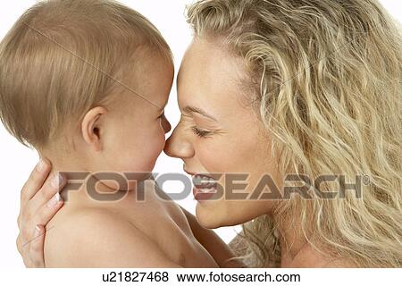 Mother And Child Smiling View Large Photo Image Stock Photo - Mother And Child Smiling. Fotosearch