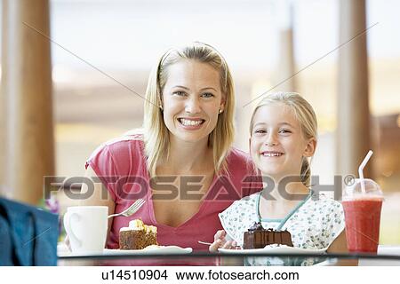 Mother And Daughter Having Lunch Together At The Mall View Large Photo Image Picture - Mother And Daughter Having Lunch Together At The Mall. Fotosearch