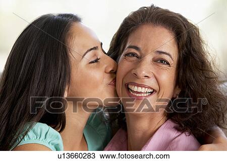 Mother And Daughter Together At Home View Large Photo Image Stock Image - Mother And Daughter Together At Home. Fotosearch