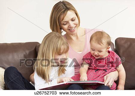 Mother And Daughters Reading Book View Large Photo Image Stock Image - Mother And Daughters Reading Book. Fotosearch