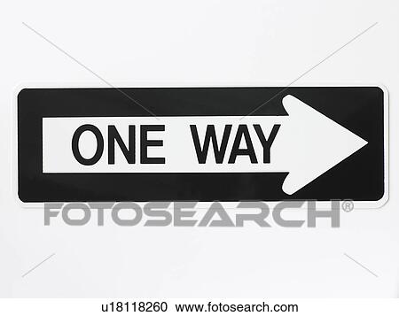 One Way Road Sign View Large Photo Image Stock Image - One Way Road Sign. Fotosearch