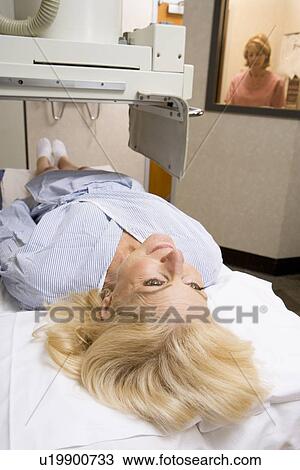 Stock Image - Patient Having An X-Ray. Fotosearch