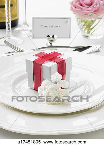 Place Settings For Bride And Groom At Reception View Large Photo Image Stock Photography - Place Settings For Bride And Groom At Reception. Fotosearch