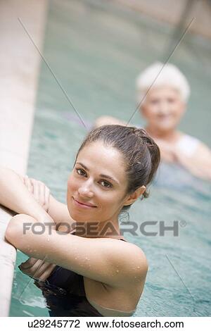 Stock Image - Portrait Of A Water Therapy Instructor. Fotosearch