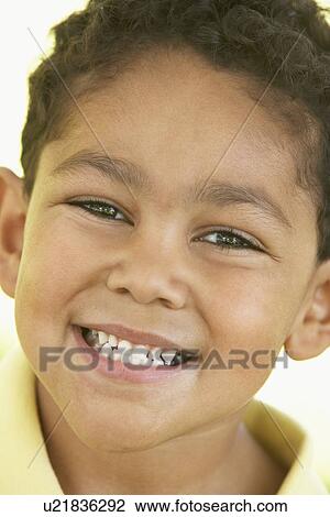 Portrait Of Boy Smiling View Large Photo Image Stock Image - Portrait Of Boy Smiling. Fotosearch