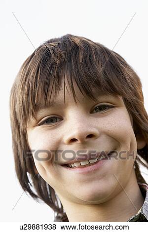 Portrait Of Boy Smiling View Large Photo Image Stock Photo - Portrait Of Boy Smiling. Fotosearch