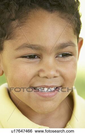Portrait Of Boy Smiling View Large Photo Image Stock Photograph - Portrait Of Boy Smiling. Fotosearch