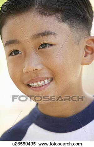 Stock Photography - Portrait Of Boy Smiling. Fotosearch
