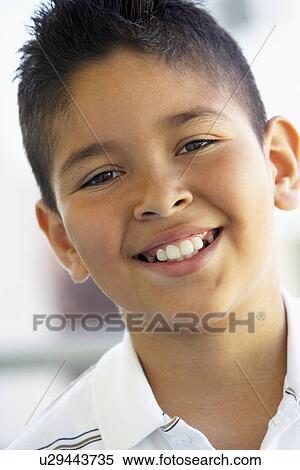 Stock Photography - Portrait Of Boy Smiling. Fotosearch