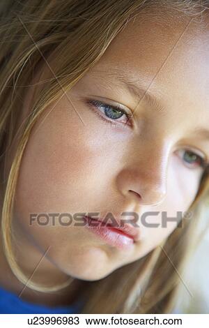 Portrait Of Girl Looking Depressed View Large Photo Image Stock Image - Portrait Of Girl Looking Depressed. Fotosearch