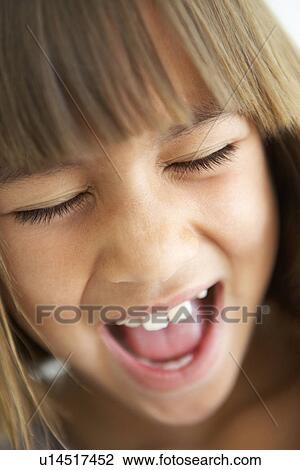 Portrait Of Girl Screaming View Large Photo Image Stock Image - Portrait Of Girl Screaming. Fotosearch