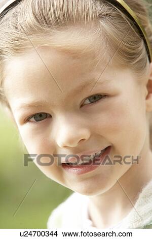 Portrait Of Girl Smiling View Large Photo Image Picture - Portrait Of Girl Smiling. Fotosearch